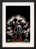 Ultimate Human 4 Cover: Iron Man and Hulk Prints by Cary Nord