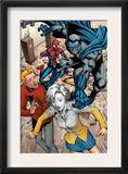 Marvel Adventures Spider-Man 29 Group: Spider-Man, Grey Gargoyle, Flash Thompson and Liz Allen Print by Pop Mhan