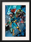 Nomad: Girl Without a World 4 Group: Nomad, Patriot, Hawkeye, Wiccan, Hulkling and Speed Print by David Baldeon