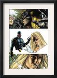 Wolverine 55 Headshot: Cyclops, Wolverine and Emma Frost Prints by Simone Bianchi