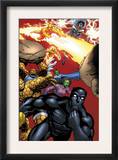Black Panther 29 Group: Black Panther, Thing, Storm, Human Torch and Lyja Prints by Francis Portella