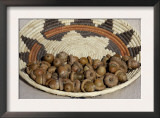 Acorns in a Native American Basket Poster