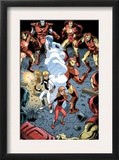 Iron Man And Power Pack 3 Group: Zero-G, Lightspeed and Iron Man Posters by Marcelo Dichiara