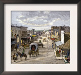 Main Street in Wichita, Kansas, 1870s Posters