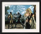 Wolverine 55 Group: Cyclops, Wolverine, Emma Frost and Sabretooth Fighting Posters by Simone Bianchi