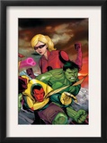 The Mighty Avengers 23 Cover: Vision, Hulk and Stature Posters by Khoi Pham