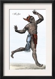 The Flyer - a Native American Shaman in Raleigh's Colony Print