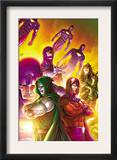 Doctor Doom and The Masters of Evil 4 Cover: Dr. Doom, Magneto and Sentinel Prints by Roger Cruz