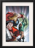 Avengers: The Initiative 22 Cover: Thor and Gauntlet Poster by Humberto Ramos