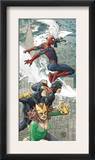 X-Men/Spider-Man 1 Cover: Spider-Man, Marvel Girl, Cyclops and Beast Posters by Mario Alberti