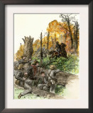 Confederate General Stonewall Jackson Mortally Wounded at the Battle of Chancellorsville, c.1863 Print