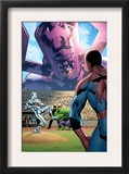 Marvel Adventures The Avengers 26 Cover: Silver Surfer and Galactus Print by Leonard Kirk