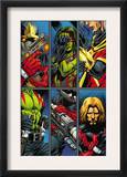 Guardians Of The Galaxy 2 Group: Gamora, Rocket Raccoon and Adam Warlock Prints by Paul Pelletier
