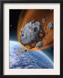 Asteroid Hurtling Towards Earth Posters