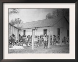 Prison Compound No. 1, Angola, Louisiana, Leadbelly in Foregound Prints by Alan Lomax