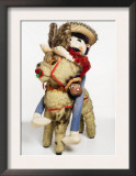 Man Straddling Donkey Print