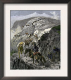 General Oliver Otis Howard Pursuing the Nez Perce Tribe on the Dead Mule Trail in Idaho, c.1877 Posters