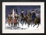 Wounded Hessian Colonel Rahl Surrenders Trenton to George Washington, December 1776 Prints