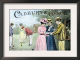Advertisement for Cadbury's Cocoa, Showing a Croquet Game, c.1899 Prints