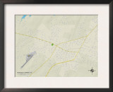 Political Map of Moncks Corner, SC Prints