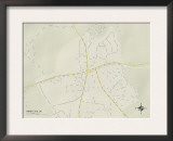 Political Map of Ninety Six, SC Art