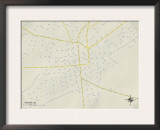 Political Map of Saluda, SC Prints