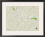 Political Map of Newberry, SC Poster