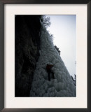 Ice Climbing up Steep Rock, USA Art by Michael Brown