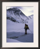 Crossing Over Crevase En Route to Everest, Nepal Prints by Michael Brown