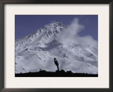 Snowy Kronotski Volcano, Russia Poster by Gordon Brown