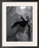 Climber in Crevasse, Switzerland Art by Michael Brown