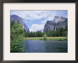 Bridalveil Falls (620 Feet) and the Merced River, Yosemite National Park, California USA Poster by David Kjaer