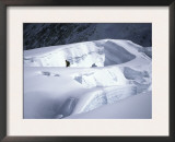 Climber Emerging from Serac, Nepal Posters by Michael Brown