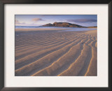 Sand Patterns on the Beach Coll Inner Hebrides, Scotland, UK Print by Niall Benvie