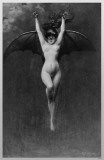 Nude Demon Girl with Wings Photo