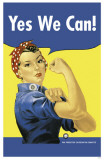 Yes We Can Rosie the Riveter Lámina maestra