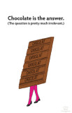 Chocolate is the Answer Masterprint