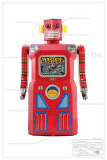 Machine Man Robot Masterprint