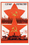 Soviet Cavalry and Tanks Propaganda Masterprint
