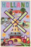 Holland Windmill Masterprint