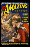 May 1939 -Amazing Stories -Secret of the Buried City Masterprint