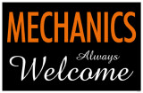 Mechanics Always Welcome Lámina maestra