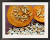 Sliced Pumpkin with Pumpkin Seeds (Cucurbita Sp) Europe Print by  Reinhard