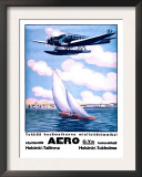 Helsinki Aero Sailboat Poster Prints