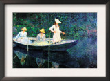 Women Fishing Prints by Claude Monet