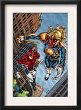 New Excalibur 4 Cover: Lionheart and Captain Britain Prints by Steven Cummings
