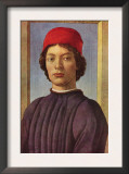 Portrait of a Young Man with Red Cap Prints by Sandro Botticelli