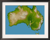 Continent of Australia Prints by Stocktrek Images 