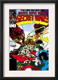 Secret Wars 9 Cover: Captain America, Iron Man, Thor, Hulk and Galactus Poster by Mike Zeck