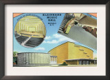 Buffalo, New York, Exterior View of Kleinhan's Music Hall, Interior View of Stage, Foyer Prints